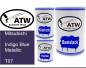 Preview: Mitsubishi, Indigo Blue Metallic, T07: 500ml Lackdose + 500ml Klarlack + 250ml Härter - Set, von ATW Autoteile West.